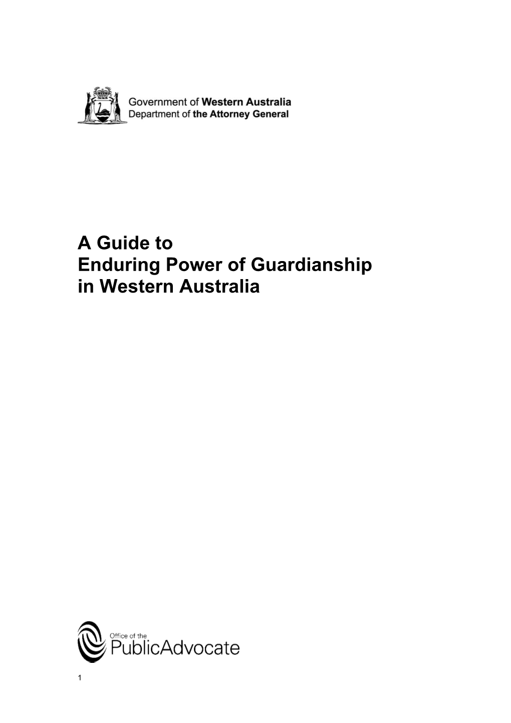 Enduring Power of Guardianship