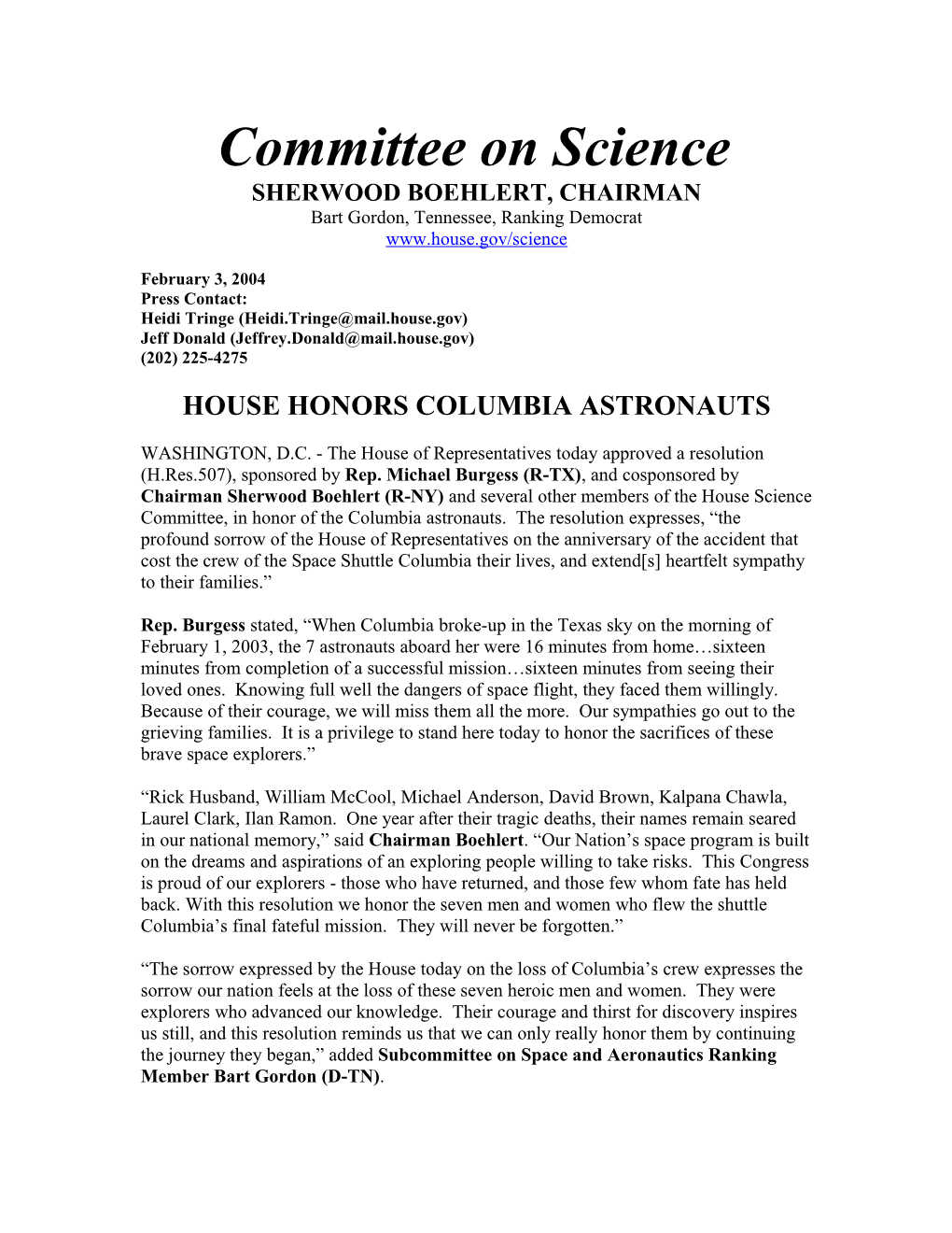 Committee on Science