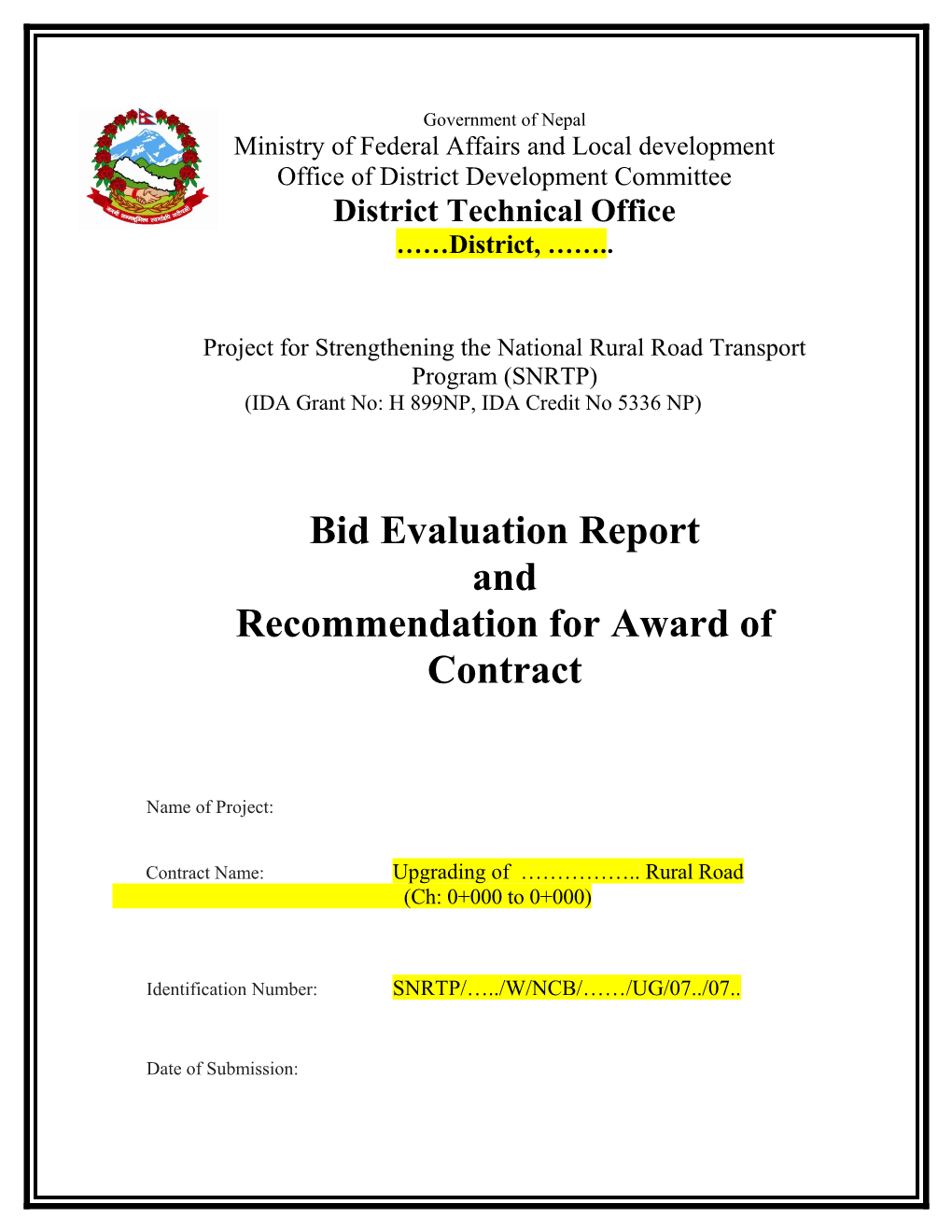 Rural Access Improvement and Decentralization Project (RAIDP)