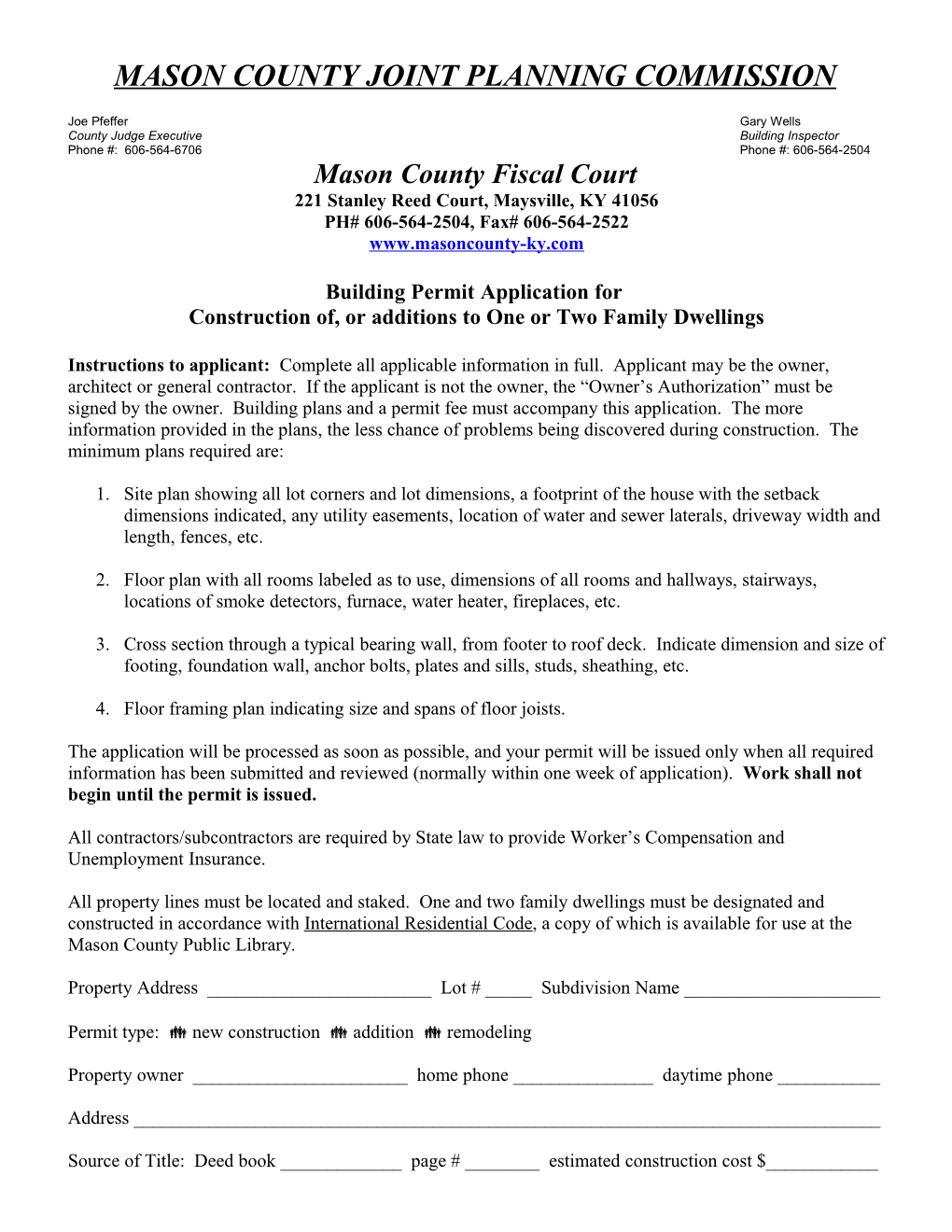 Mason County Joint Planning Commission