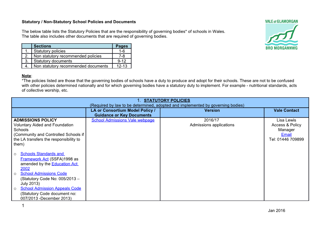 Statutory-And-Non-Statutory-Policies-And-Documents