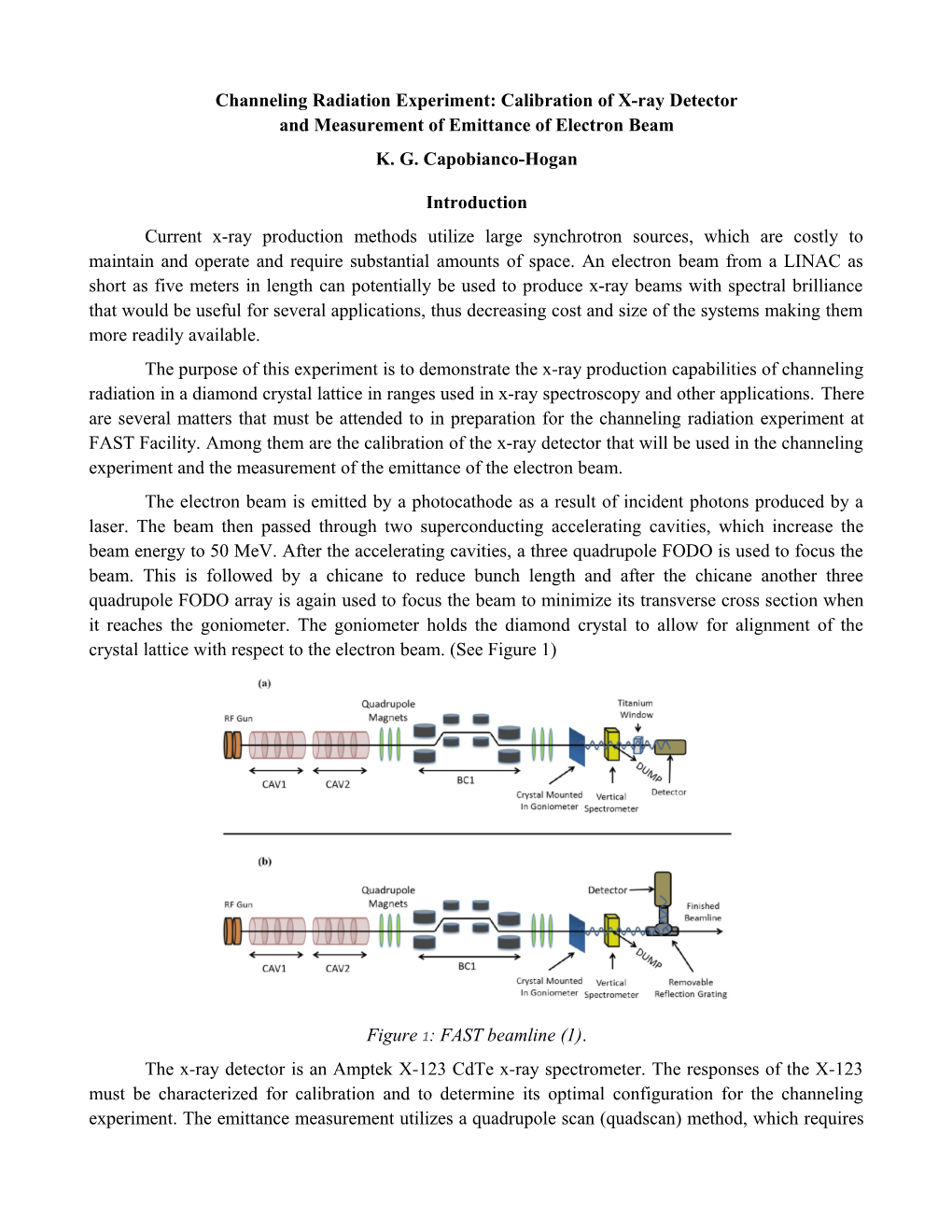 Channeling Radiation Experiment: Calibration of X-Ray Detector and Measurement of Emittance