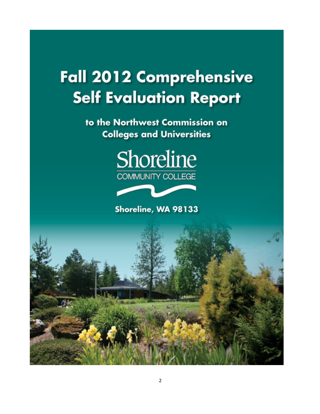 Fall 2012 Comprehensive Self-Evaluation Report