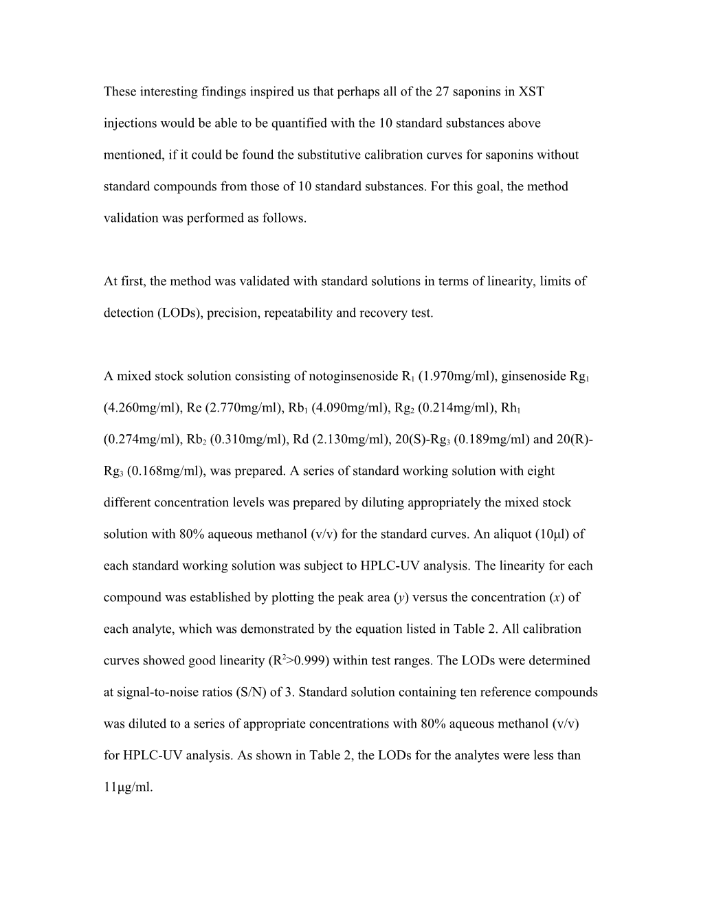 These Interesting Findings Inspired Us That Perhaps All of the 27 Saponins in XST Injections