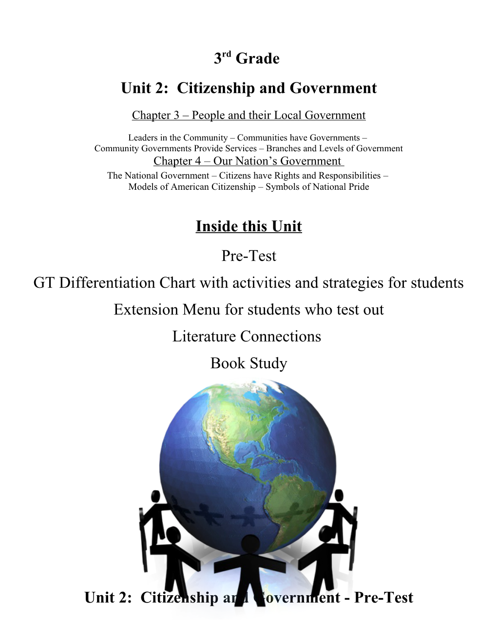 Unit 2: Citizenship and Government