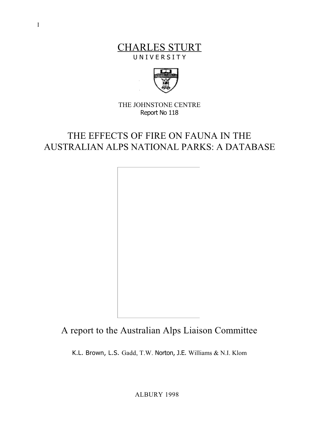 The Effects of Fire on Fauna in The