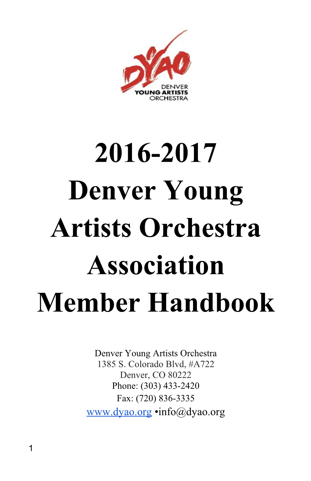 Denver Young Artists Orchestra Association