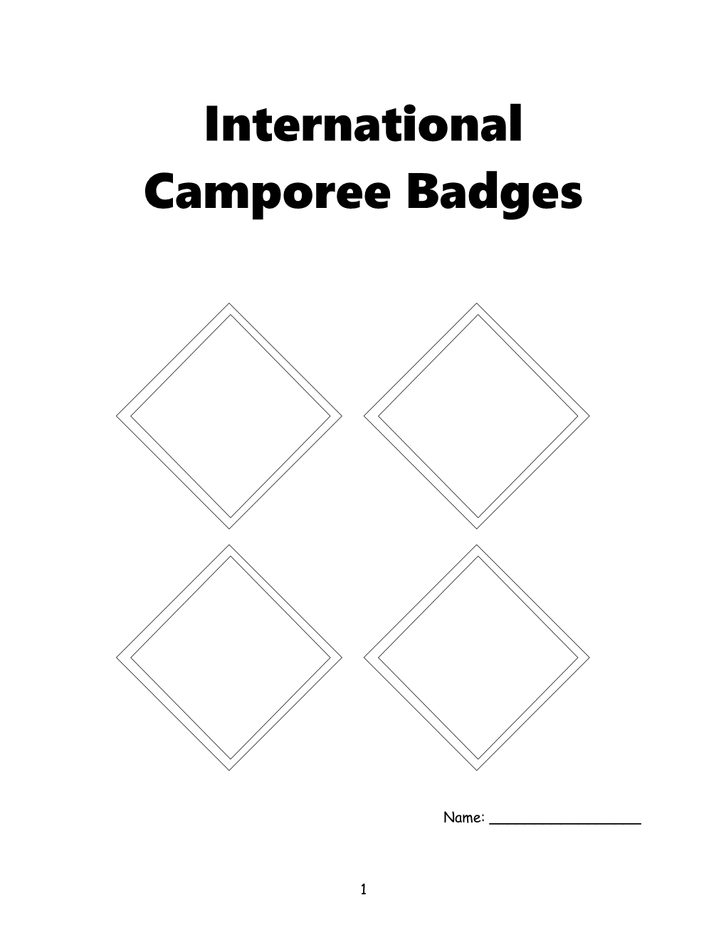 International Camporee Badges