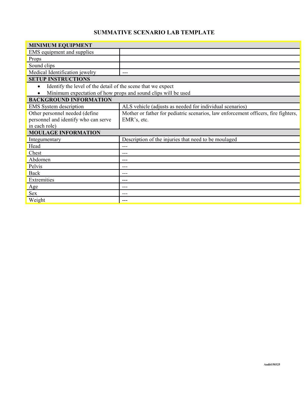 Summative Scenario Lab Template