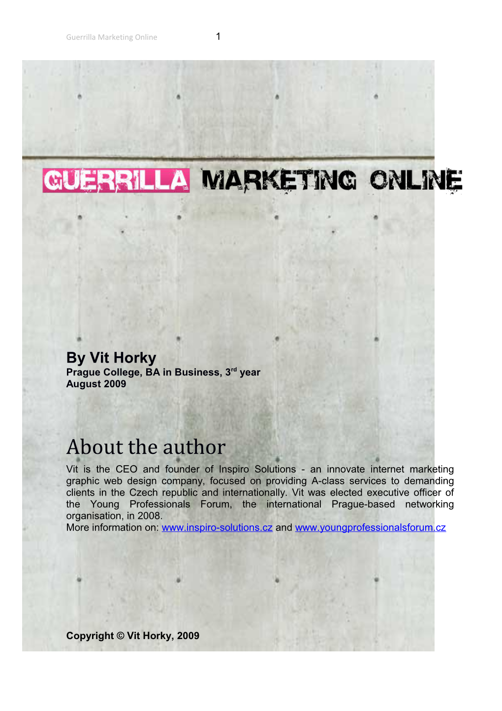 Guerrilla Marketing Online