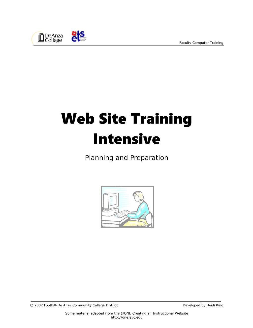Web Site Training Intensive