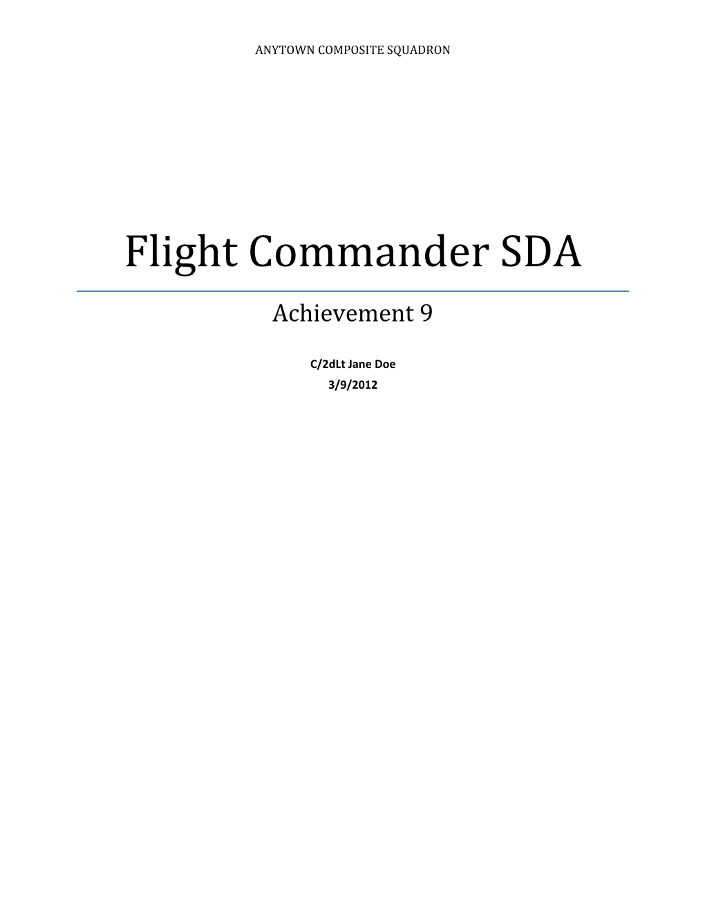 Flight Commander SDA