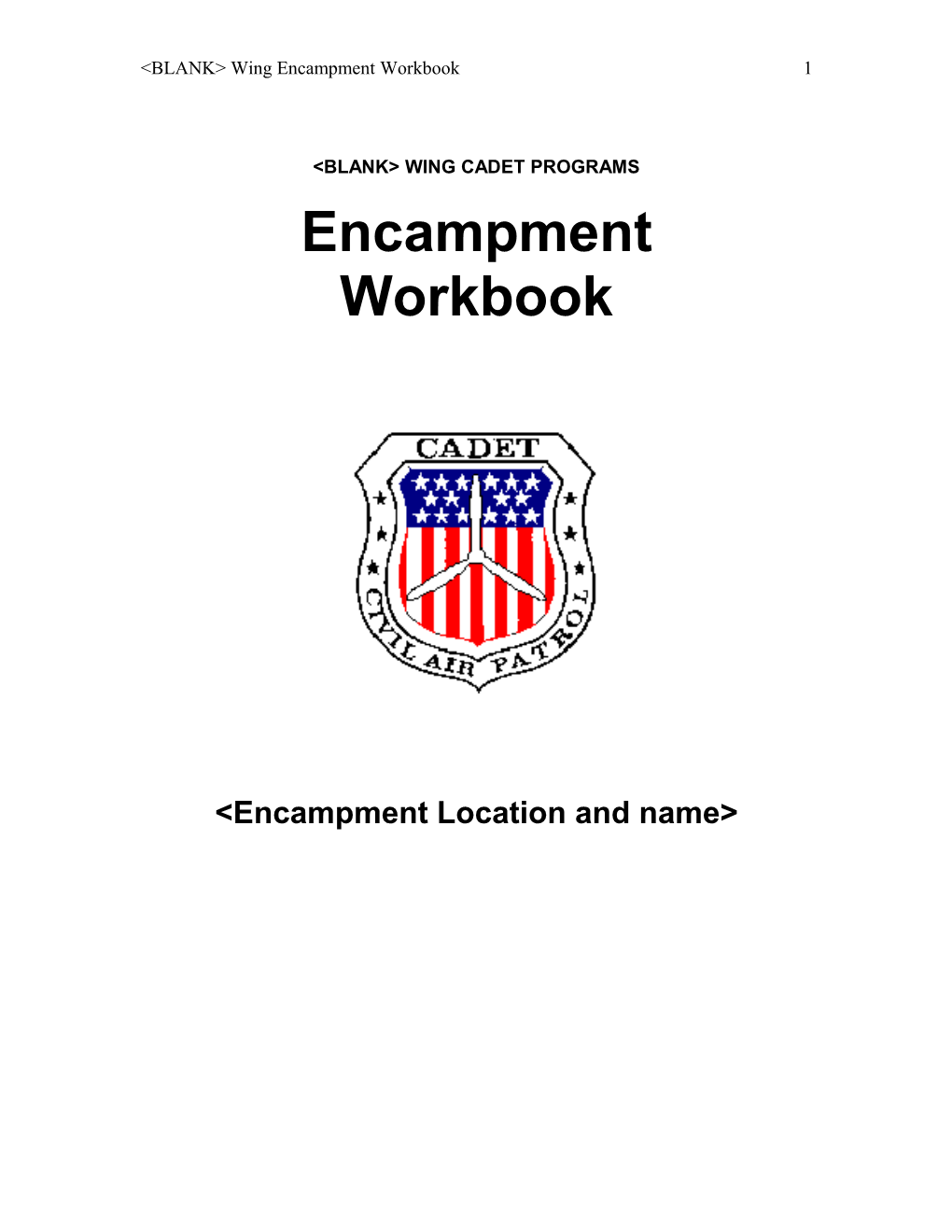 Basic Cadet Student Workbook