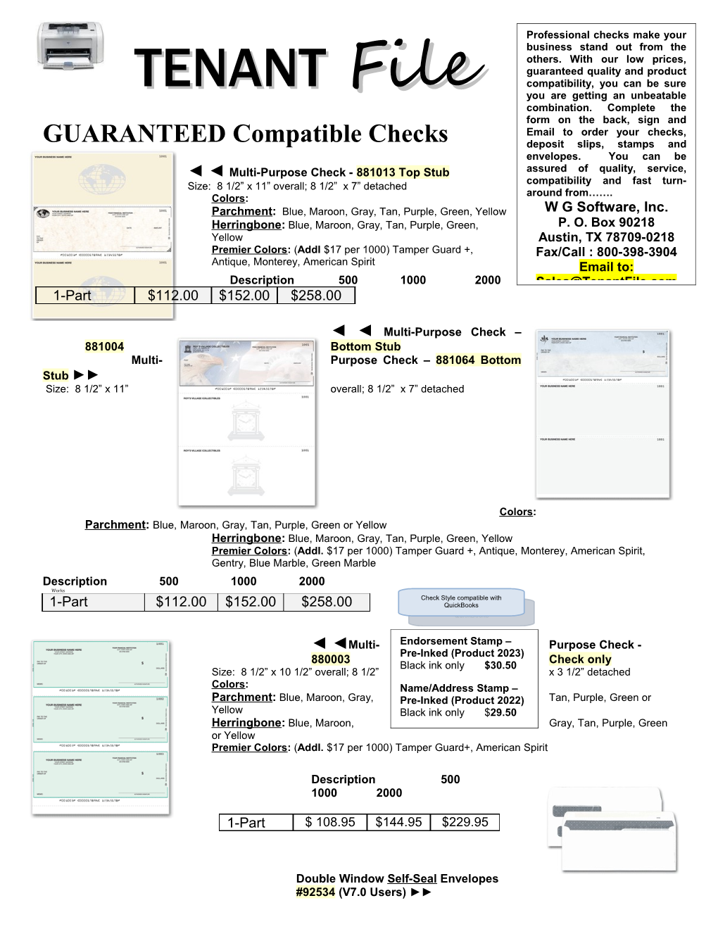 Multi-Purpose Check - 881013 Top Stub