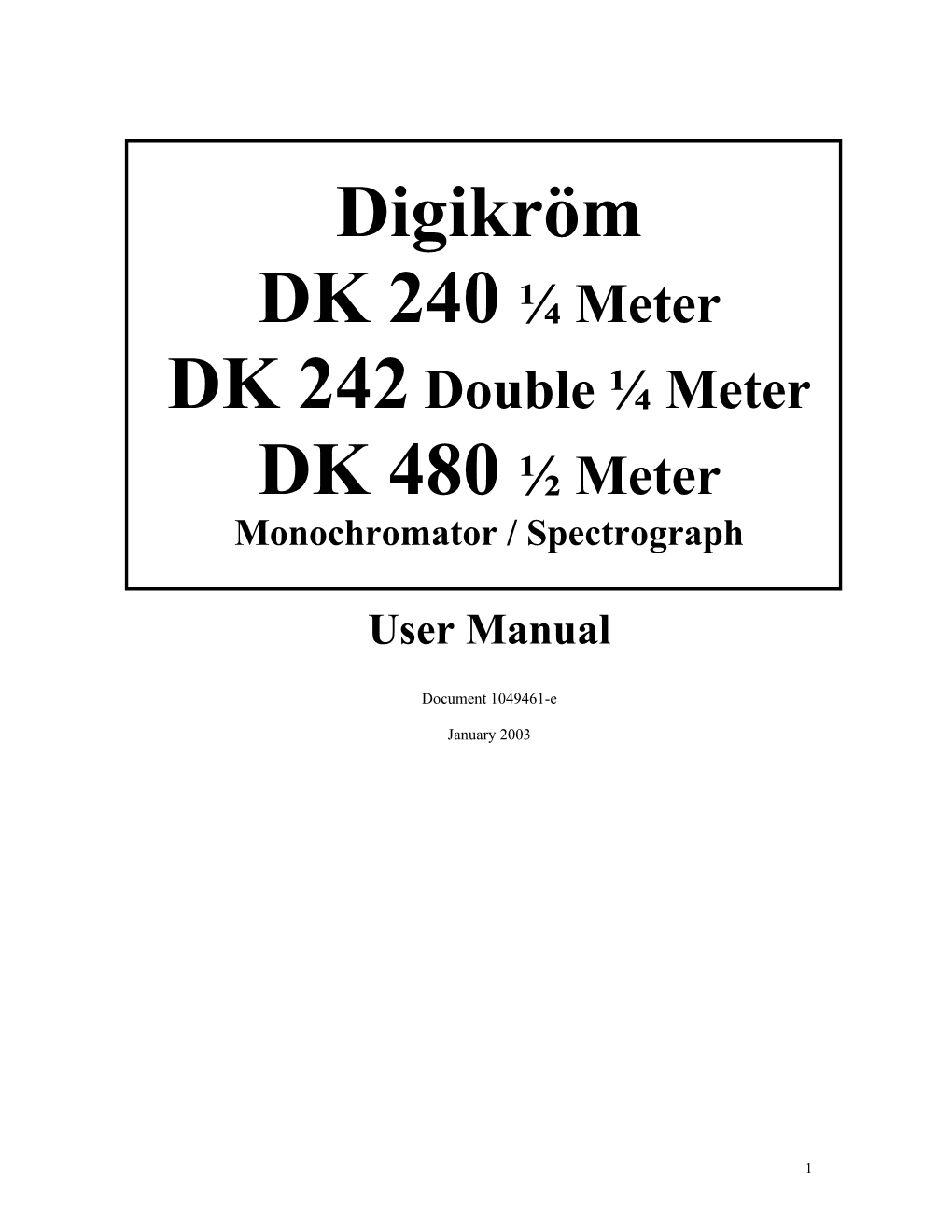 DK 242 Double Meter
