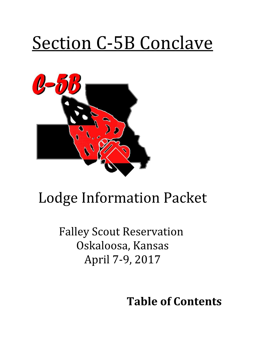 Lodge Information Packet
