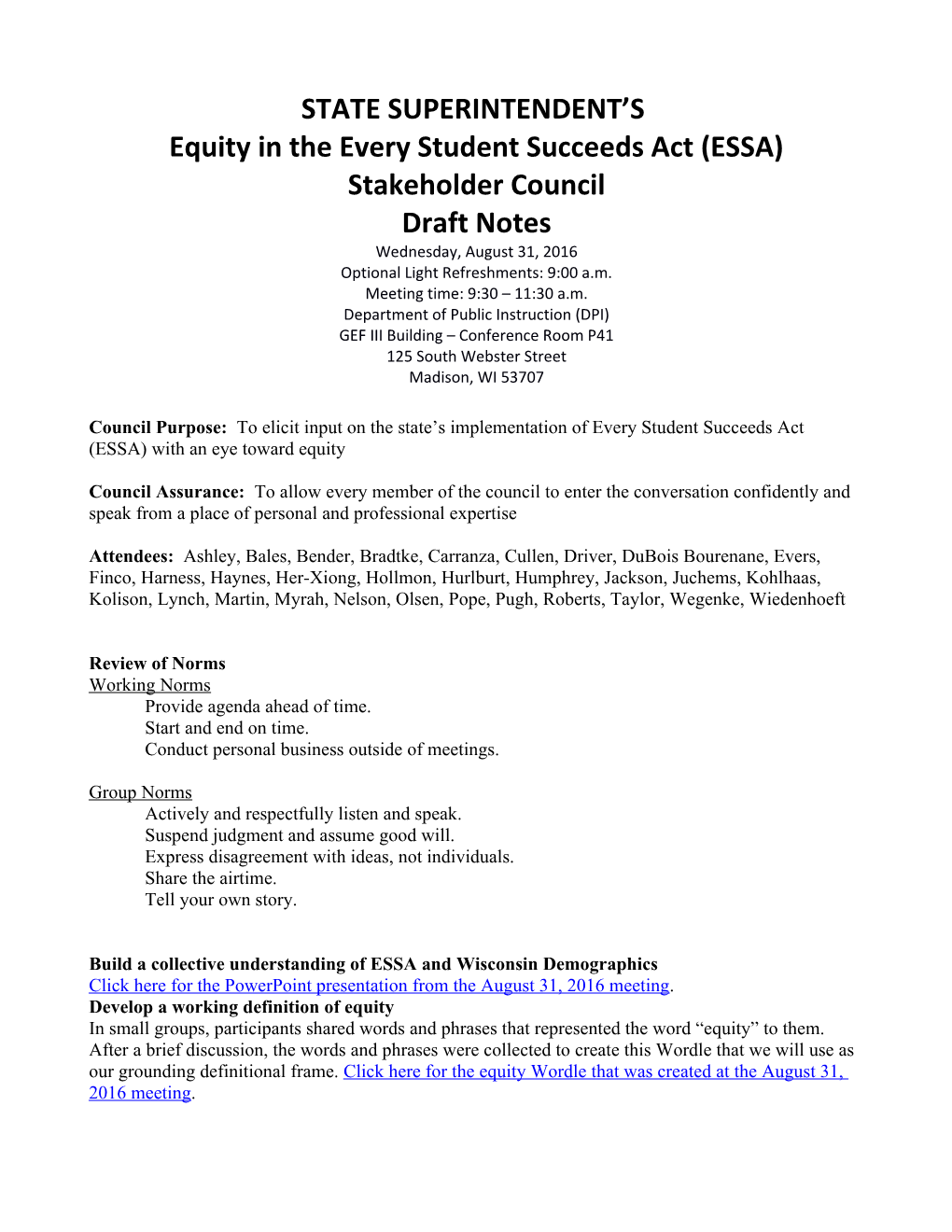 Equity in the Every Student Succeeds Act (ESSA)