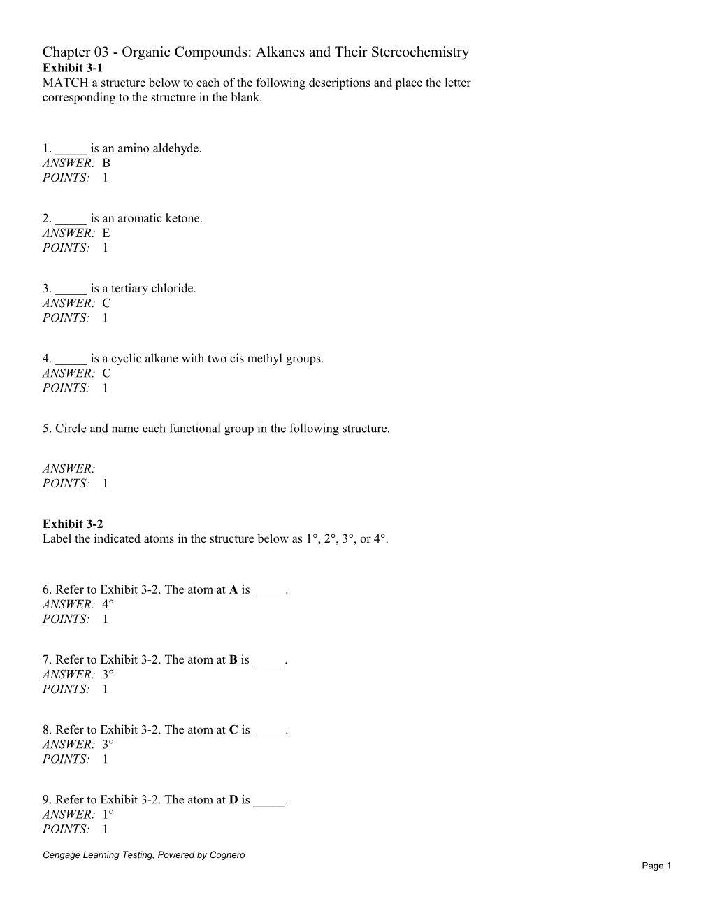 Chapter 03 - Organic Compounds: Alkanes and Their Stereochemistry