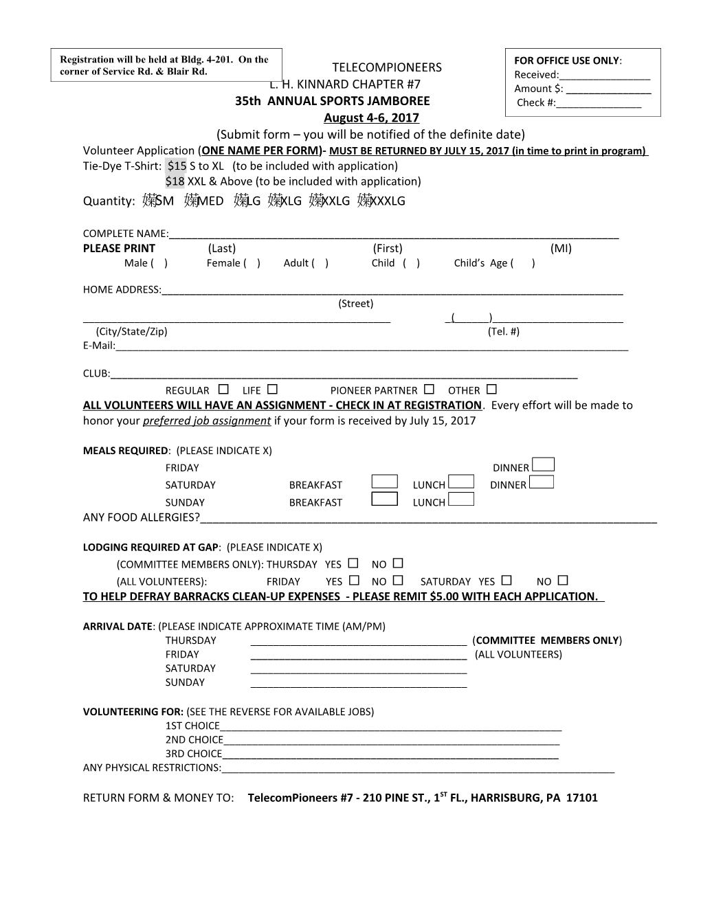 Submit Form You Will Be Notified of the Definite Date