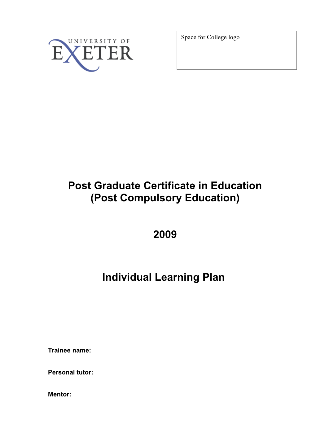Post Gradate Certificate in Education