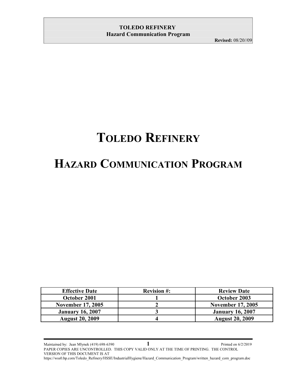 Toledo Refinery