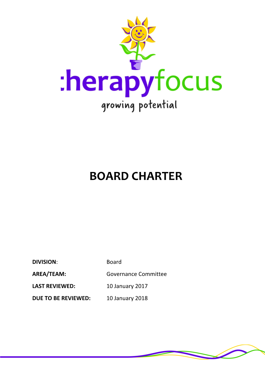 Therapy Focus Board Charter