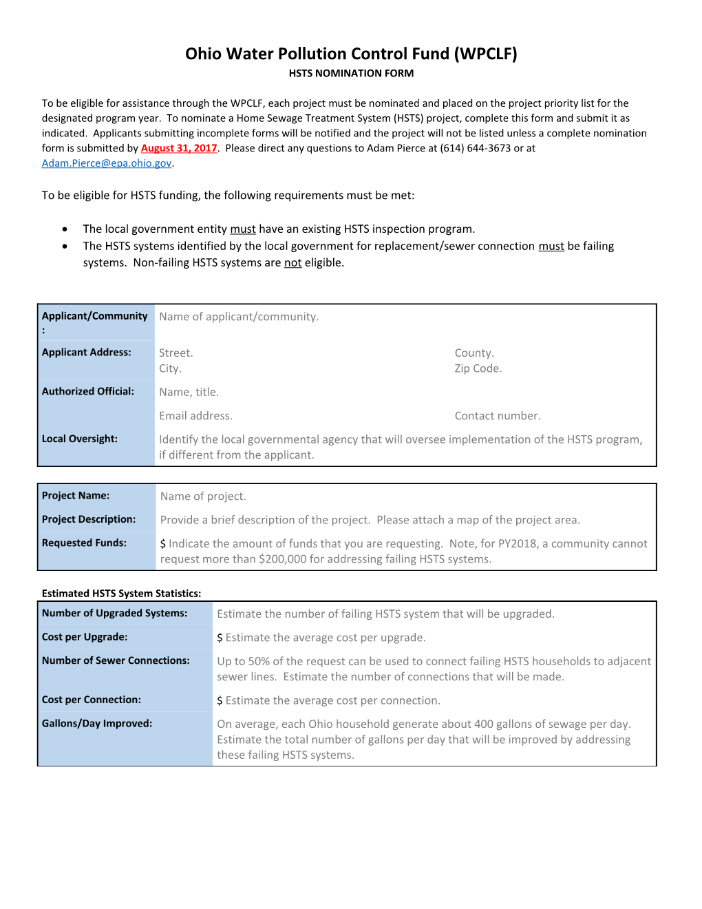 Ohio Water Pollution Control Fund (WPCLF)