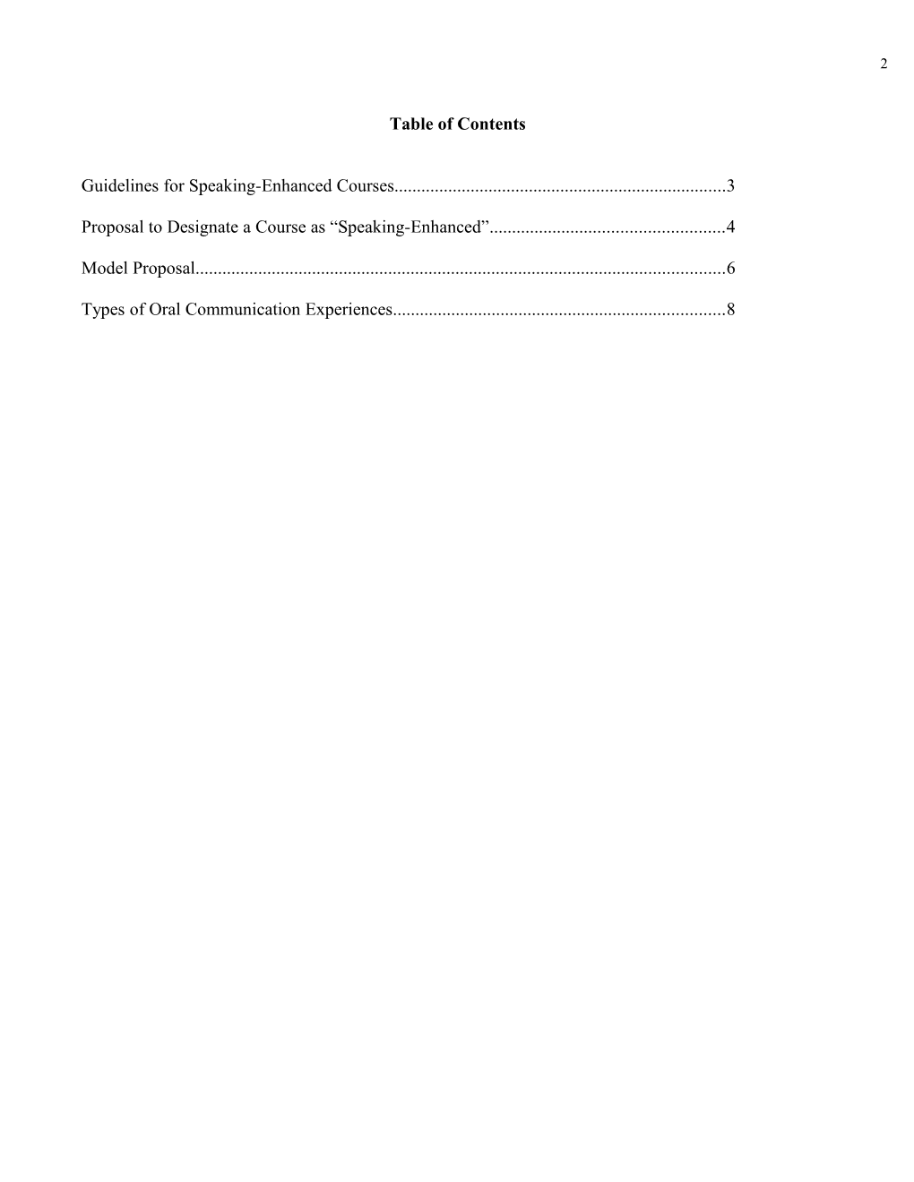 Types of Oral Assignments and Corresponding Oral Communication Competencies