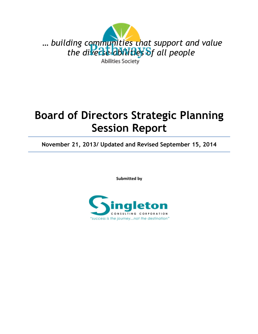 Board of Directors Strategic Planning Session Report