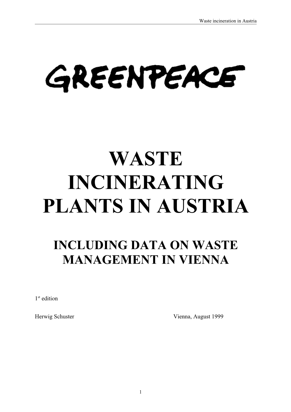 Waste Burning Plants in Austria