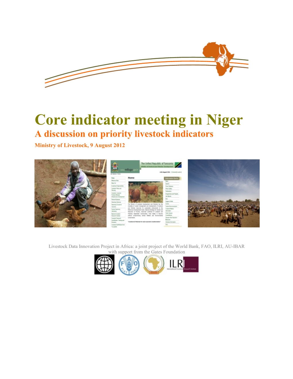 Core Indicator Meeting in Niger