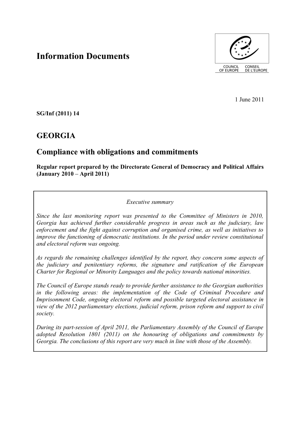 Compliance with Obligations and Commitments