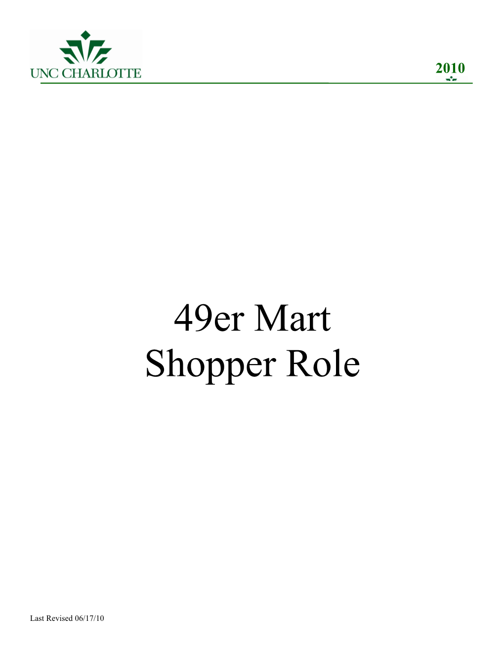 (This Page Intentionally Left Blank) 49Er Mart