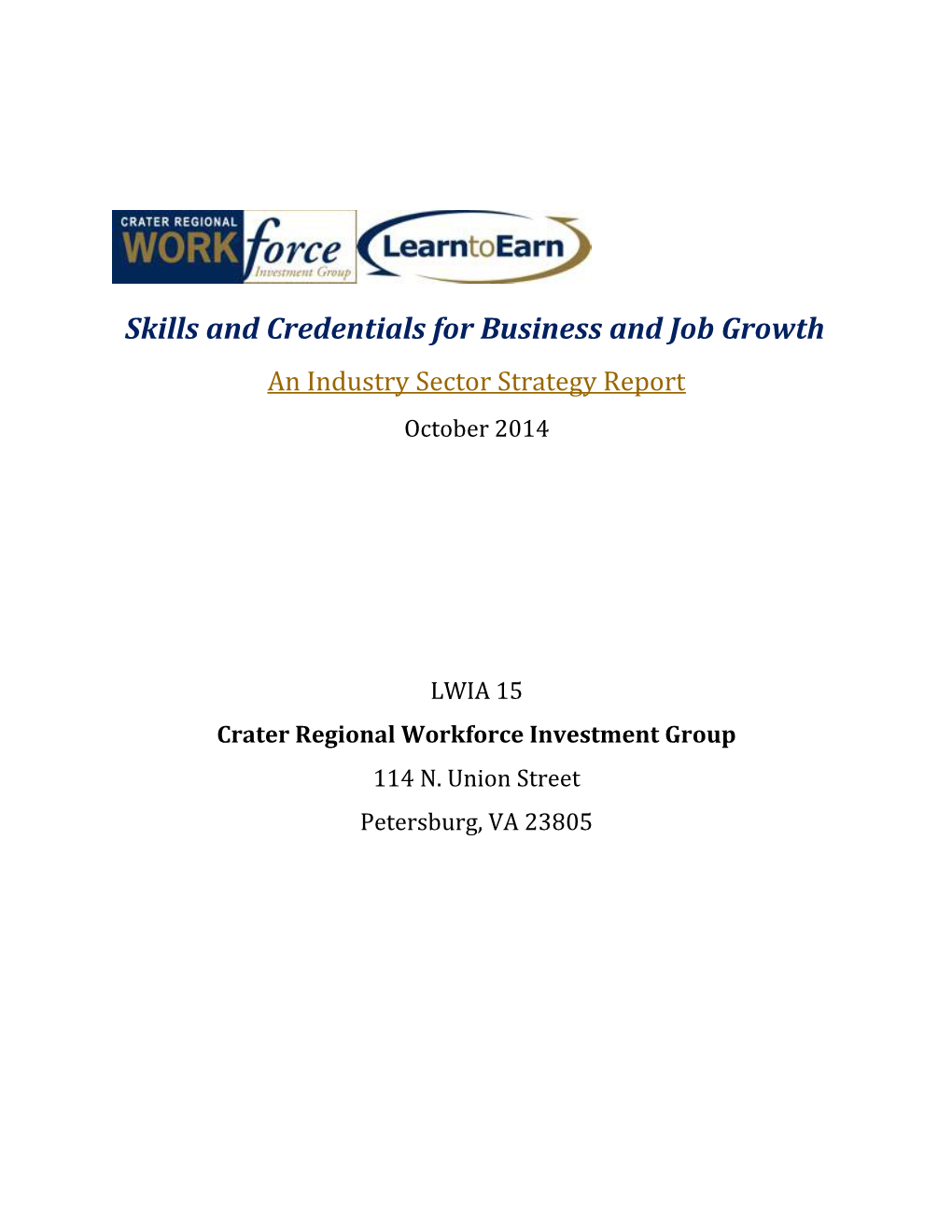 Skills and Credentials for Business and Job Growth