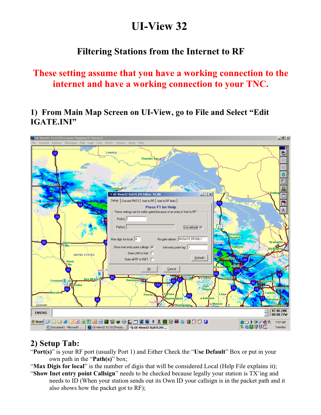 Filtering Stations from the Internet to RF