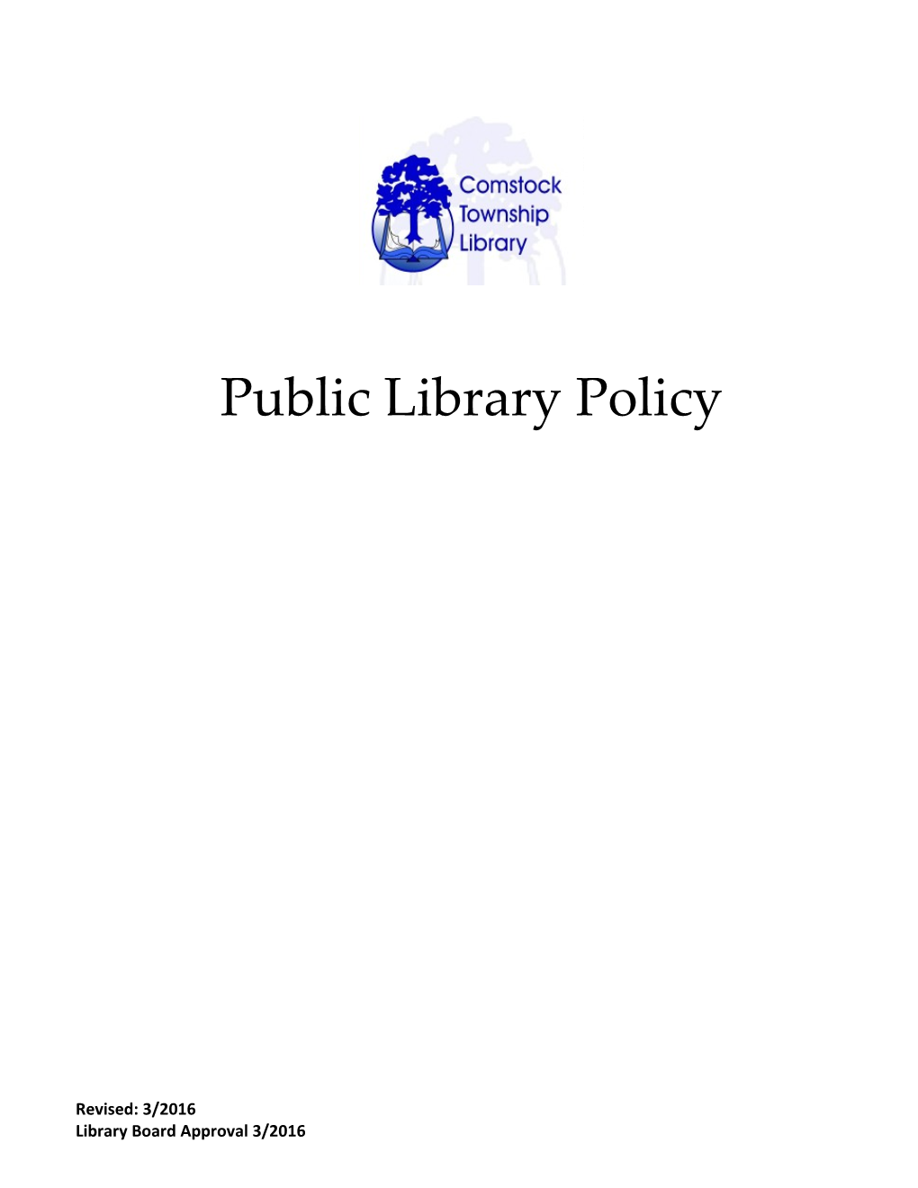 Public Library Policy