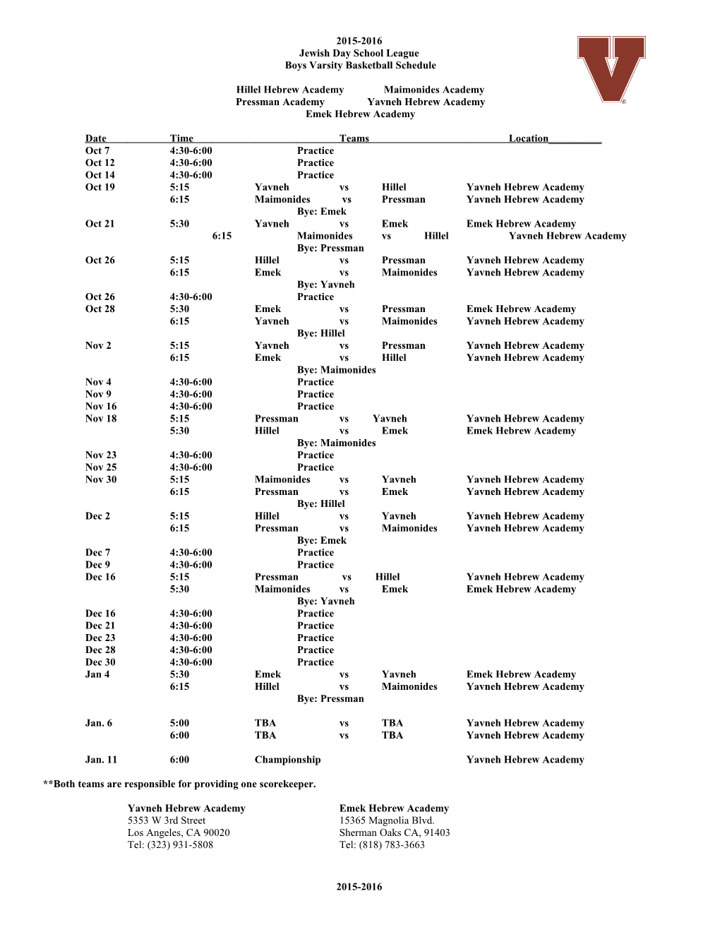 Jewish Day School League