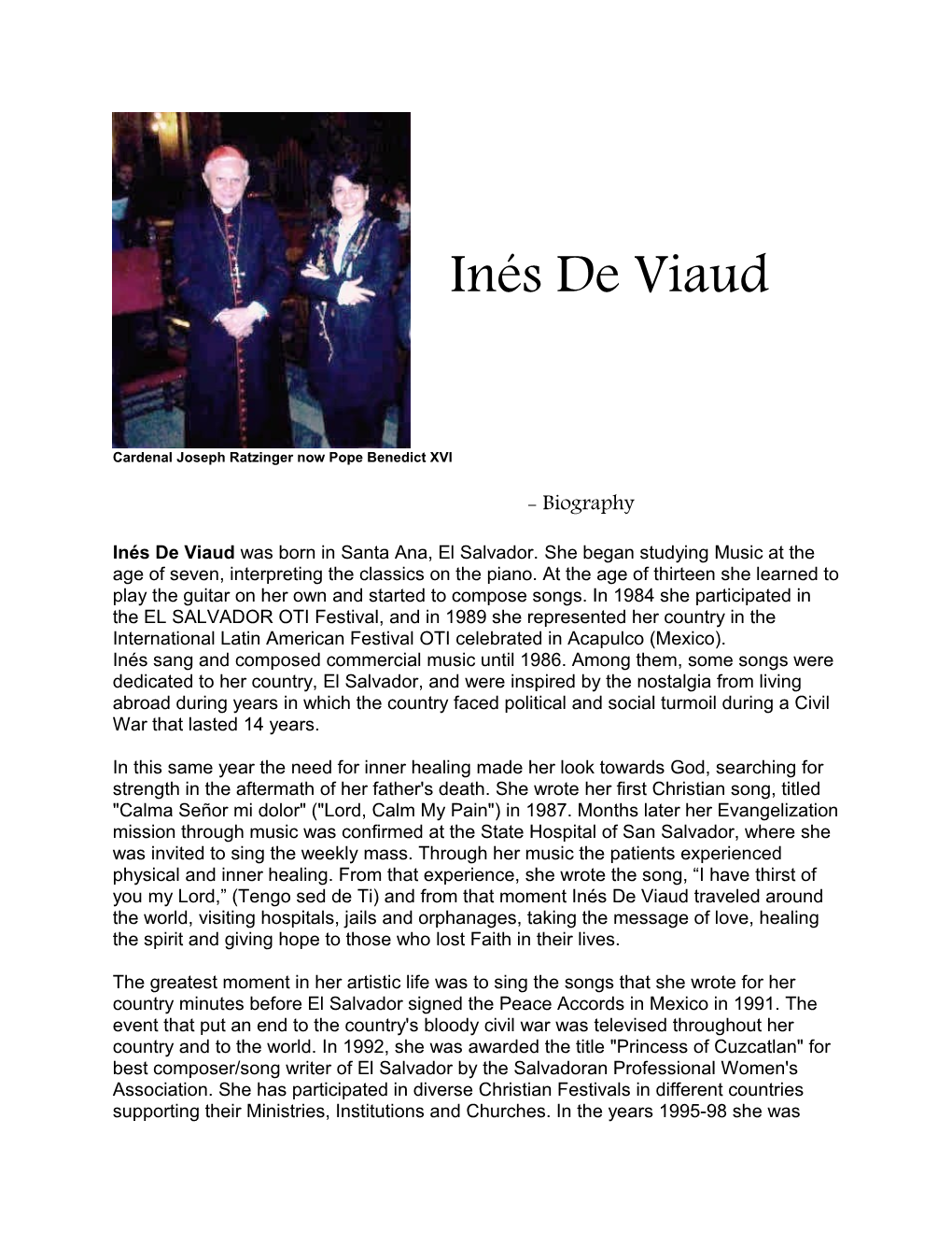 Inés De Viaud Biography