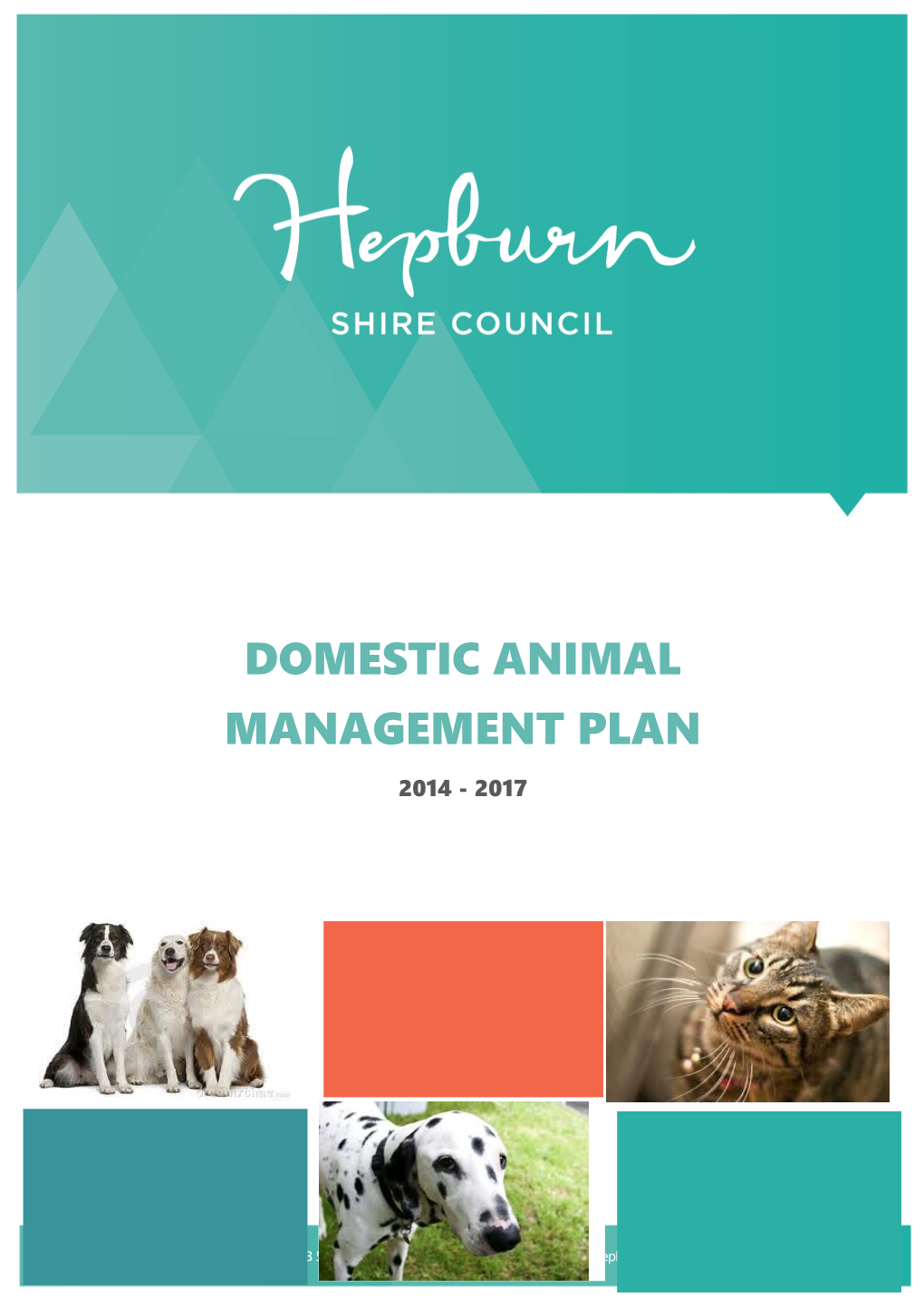 DOMESTIC ANIMAL Management PLAN