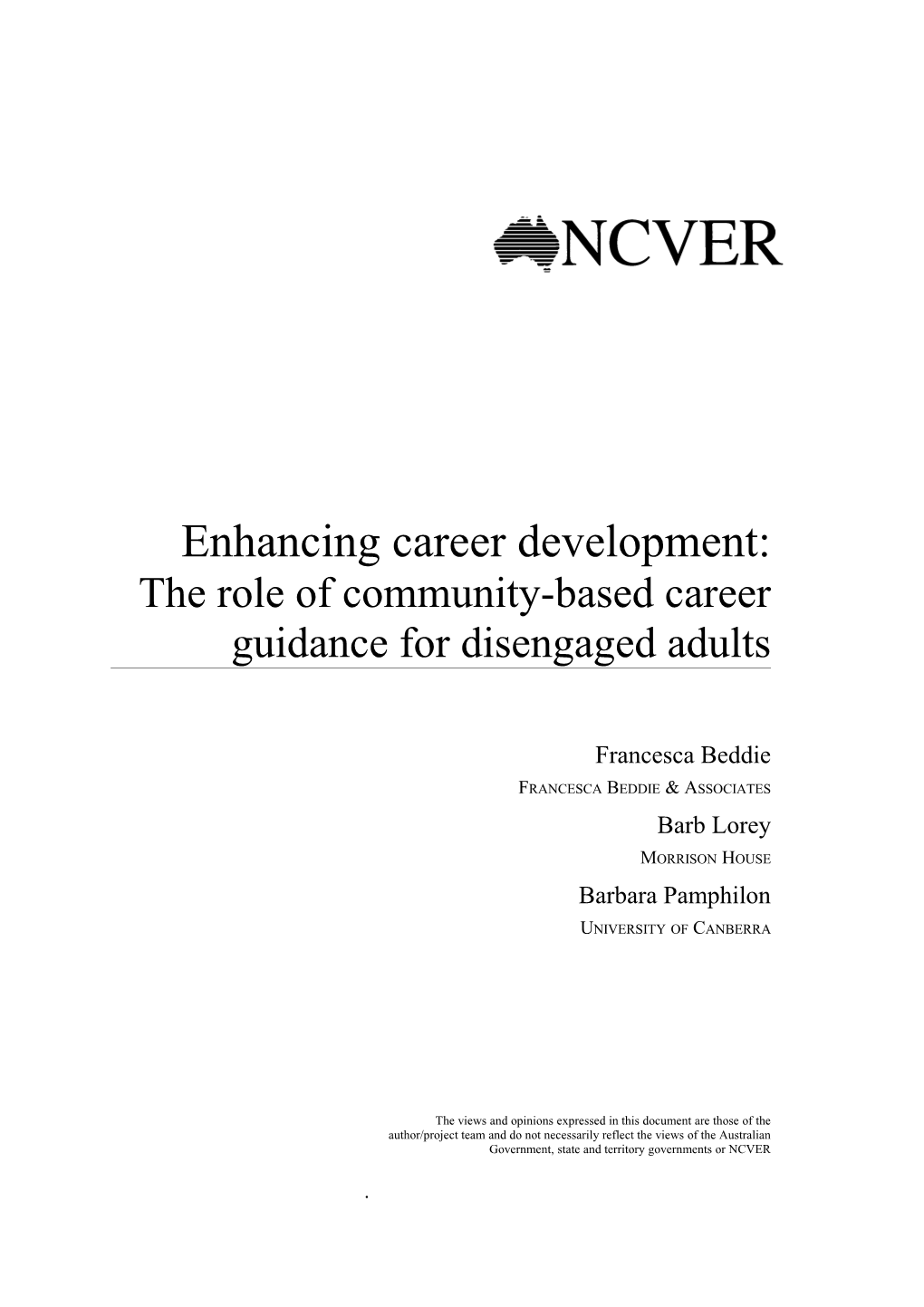 Enhancing Career Development