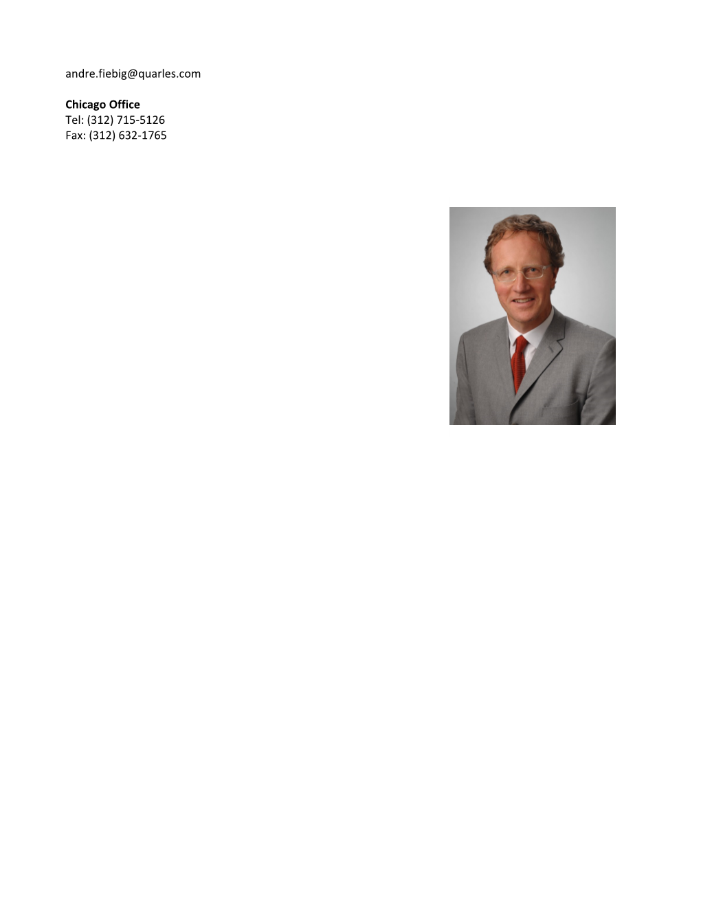 Andre Fiebig Focuses on Mergers & Acquisitions, Joint Ventures, Commercial Law and Antitrust