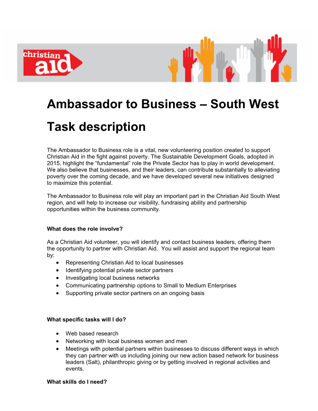 Ambassador to Business South West