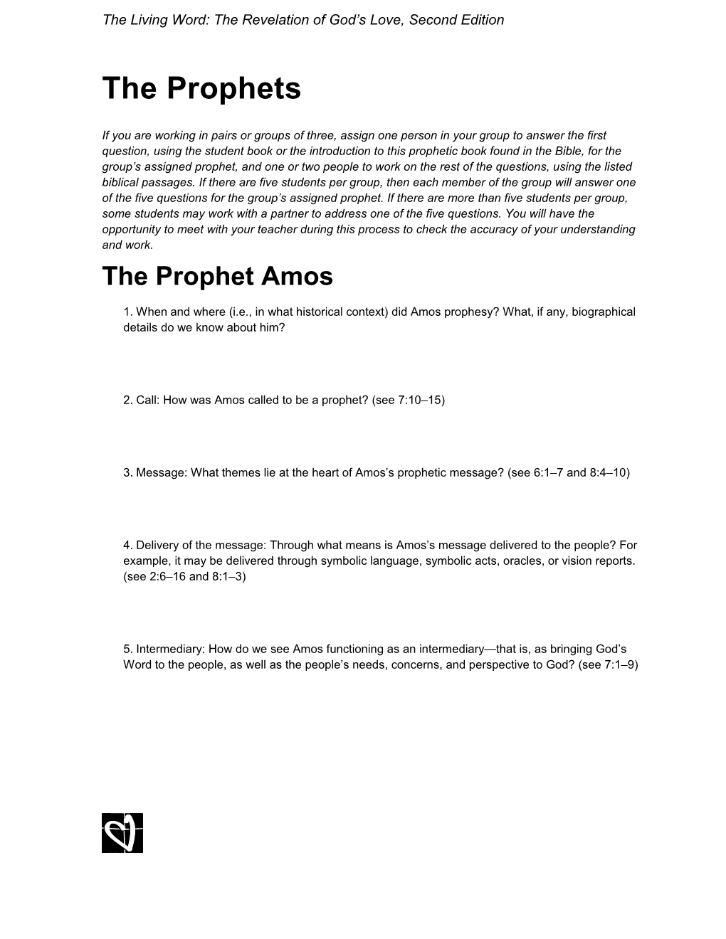 The Prophet Amos