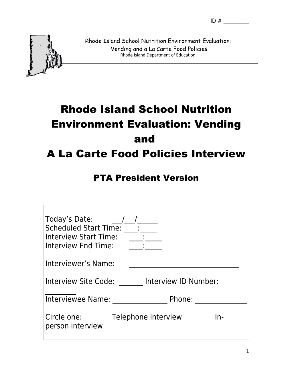 RI-Interview (PTA President)