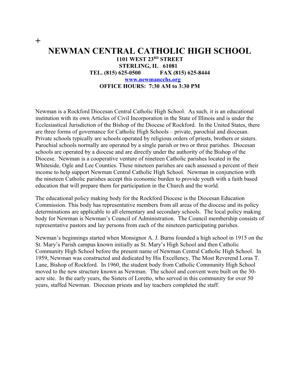 Newmancentralcatholichigh School