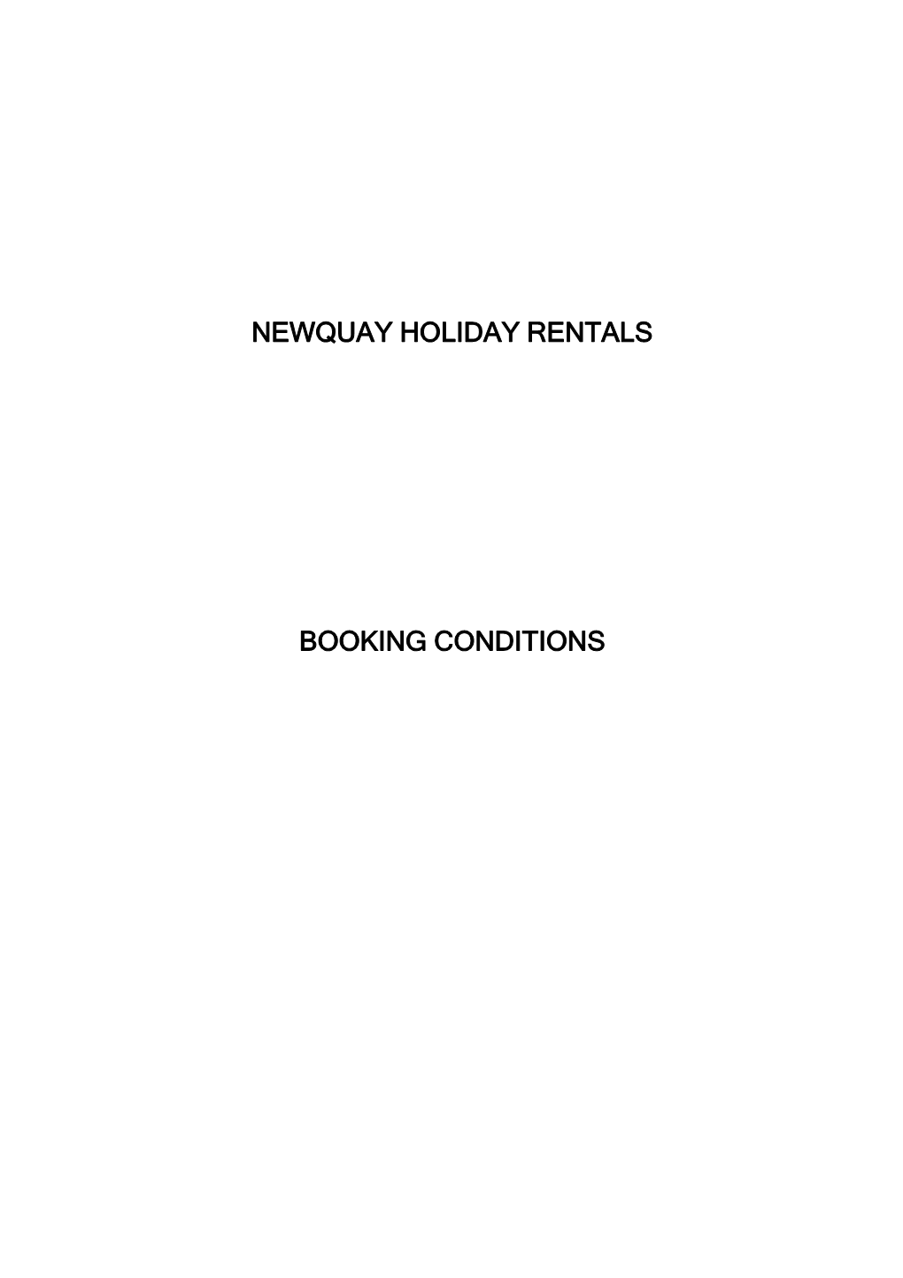 Newquay Holiday Rentals