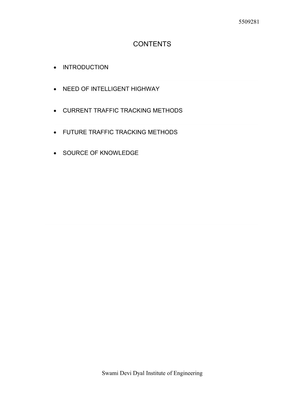 Current Traffic Tracking Methods