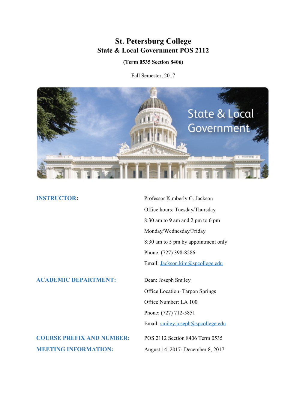 State & Local Government POS 2112