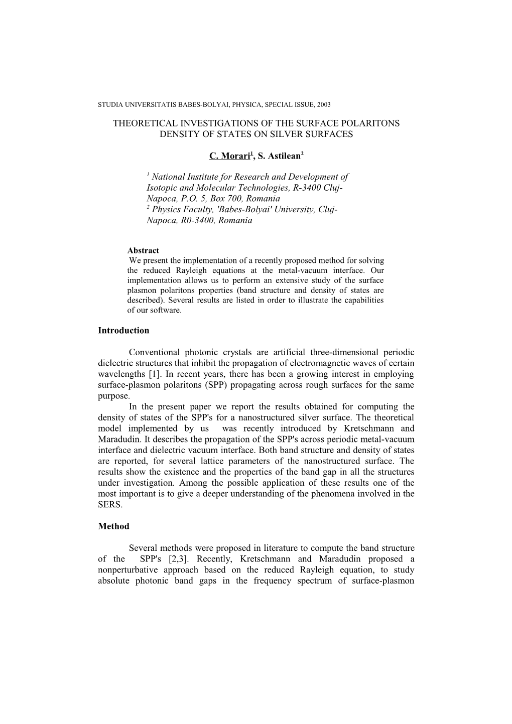 Theoretical Investigations of the Surface Polaritons Density of States on Silver Surfaces