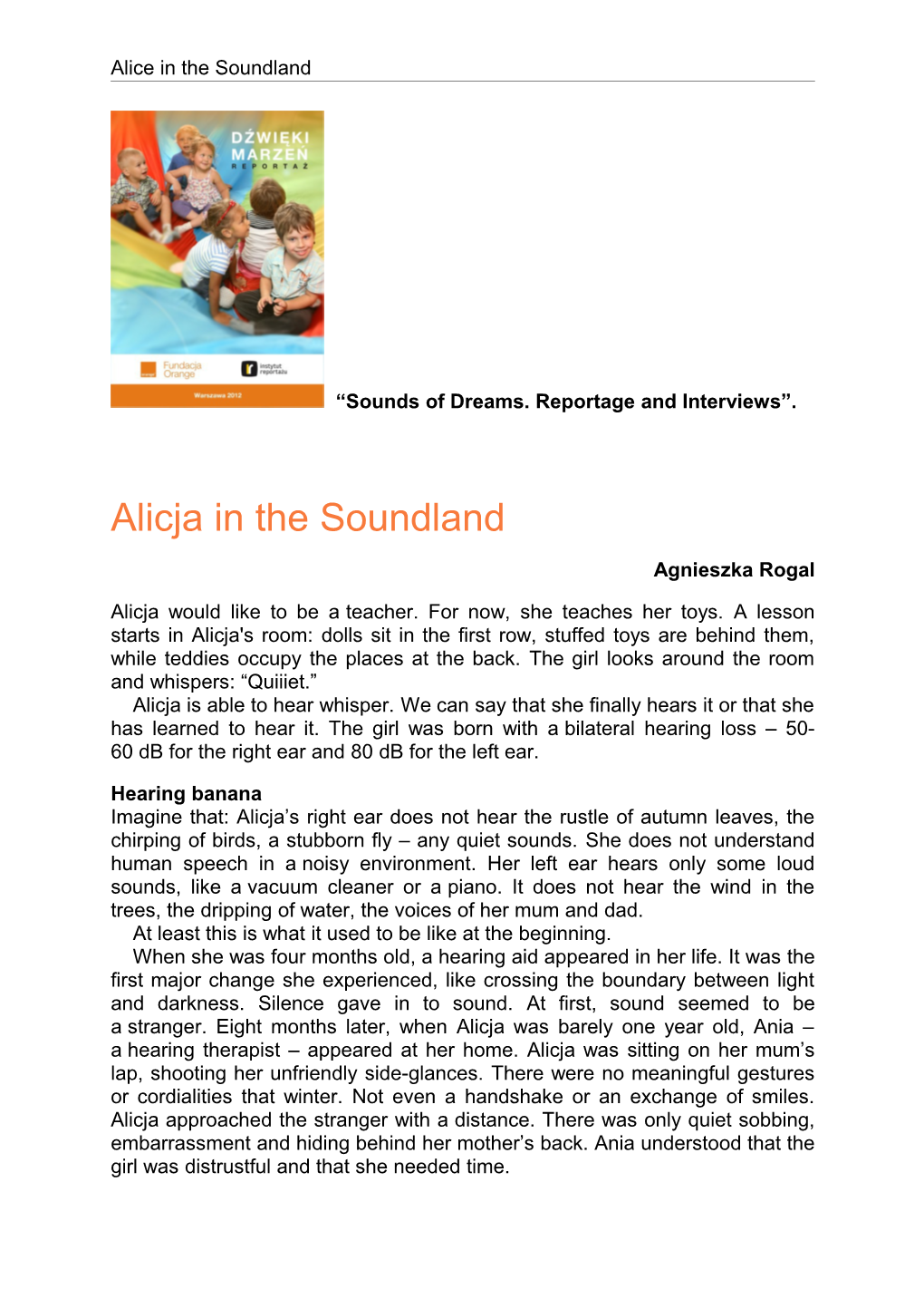 Alice in the Soundland